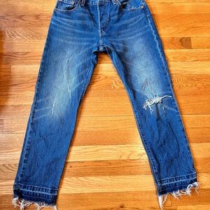 Levi’s Blue Distressed Jeans (w25, l32)